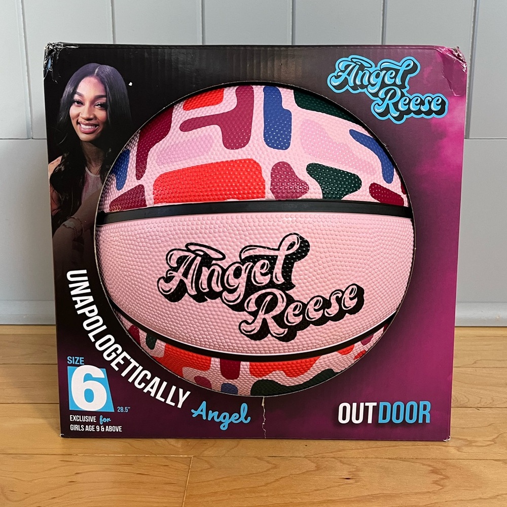 Angel Reese Pink Basketball